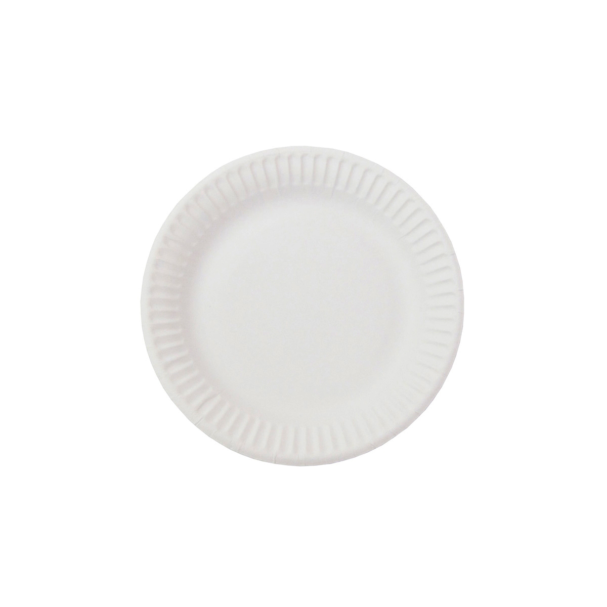 Тарелка d=180 мм белая, рифленая, мелован 27800