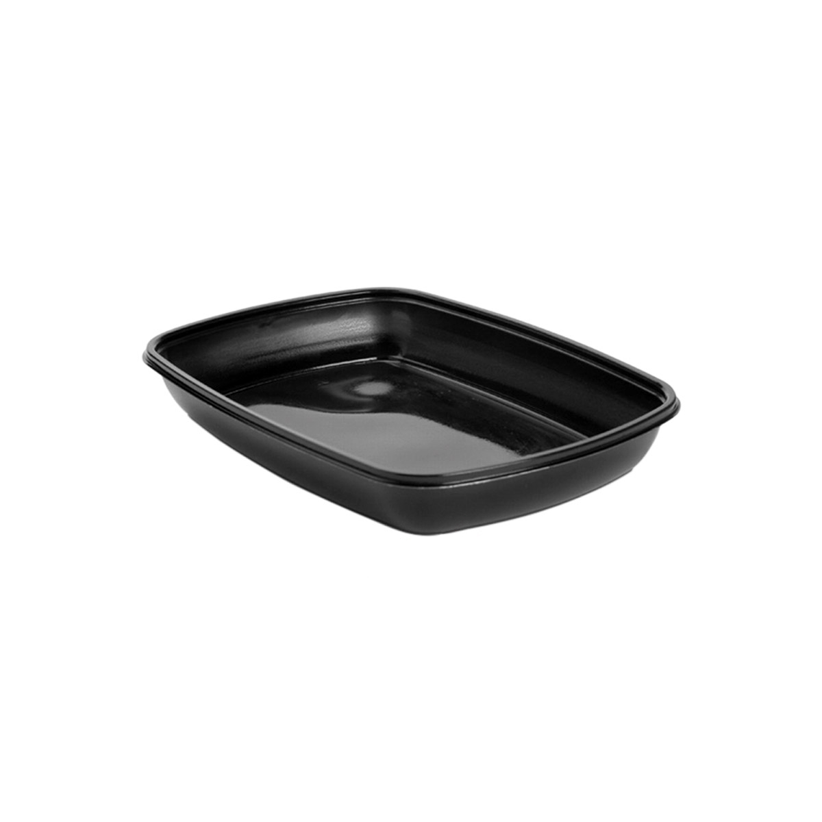 Контейнер PP Sabert 280х200х38 мм 1350мл, черный 11405