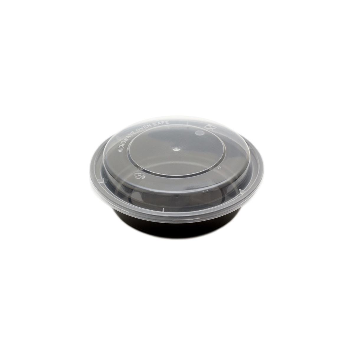 Контейнер PP TaMbien d=152/h=44 мм, 450мл черный с крышкой 30093