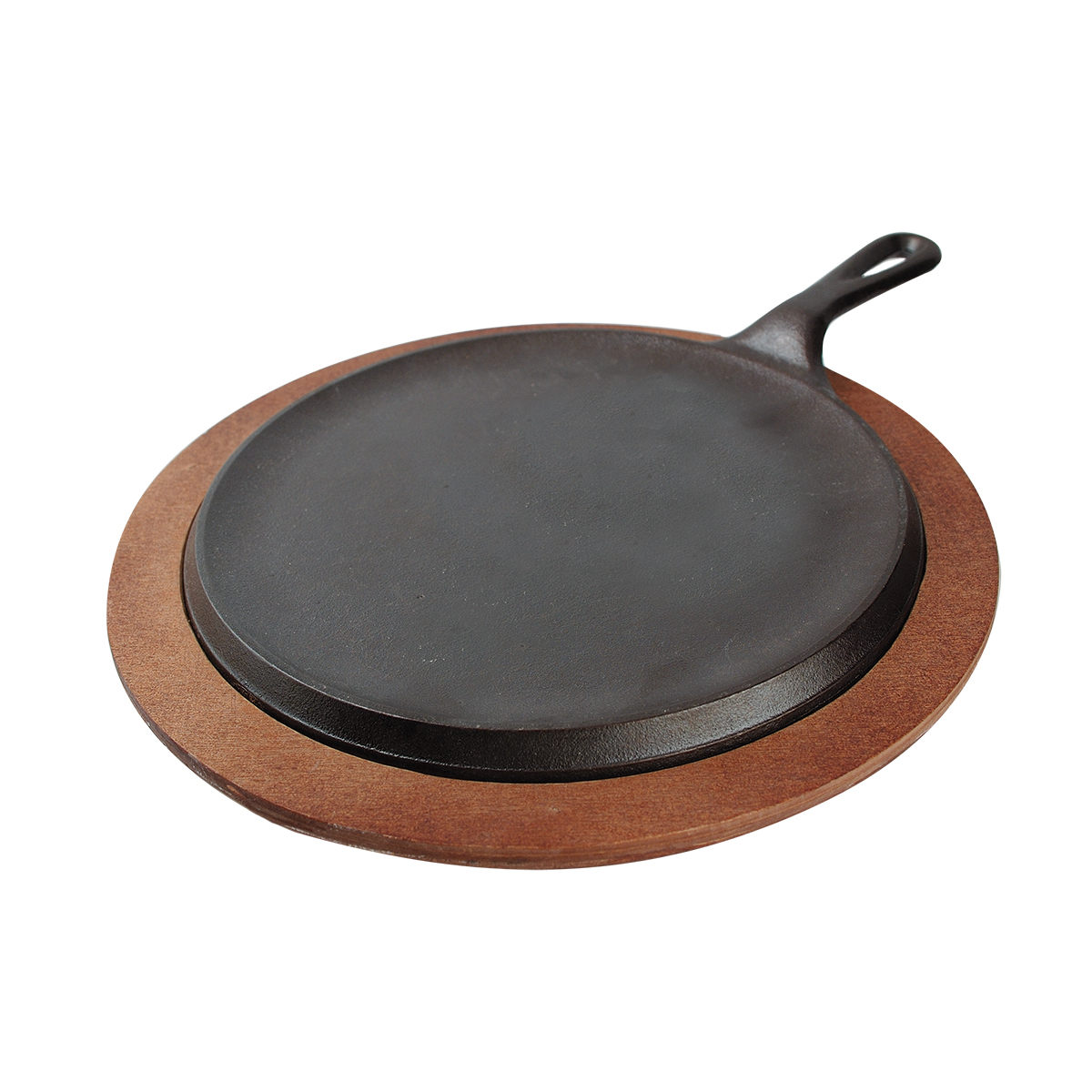 Сковорода д/фахитос; чугун; D=225,H=15,L=345мм; черный L8NG3