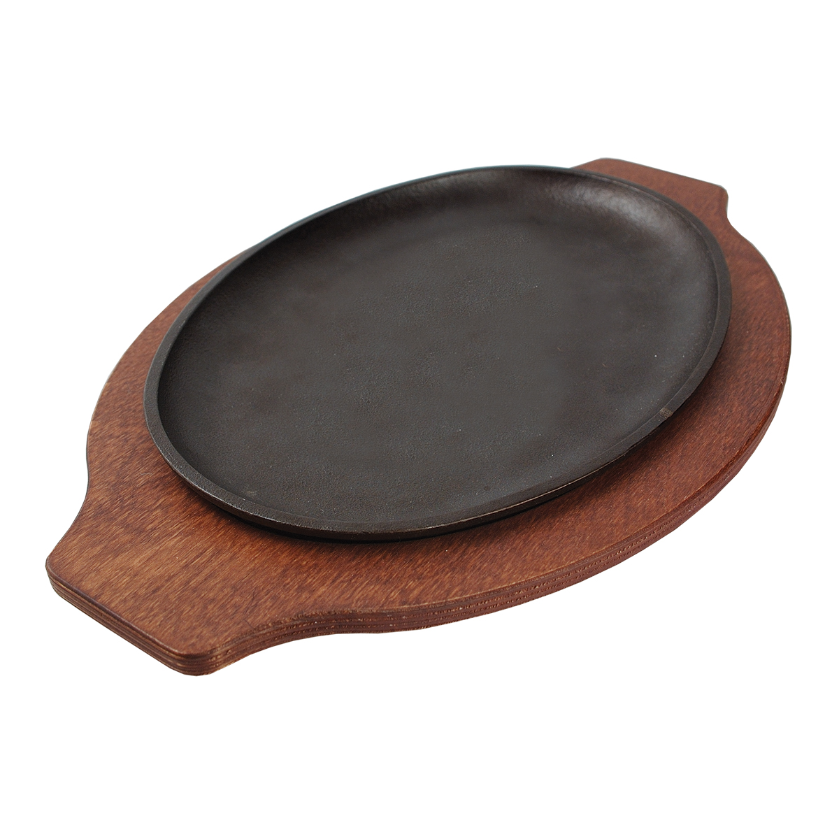 Сковорода д/фахитос б/ручек; чугун; H=15,L=250,B=190мм; черный LOSH3