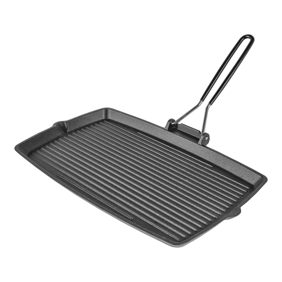 Сковорода д/гриля прямоуг.; чугун; H=1.5,L=34/22см; черный 08200340