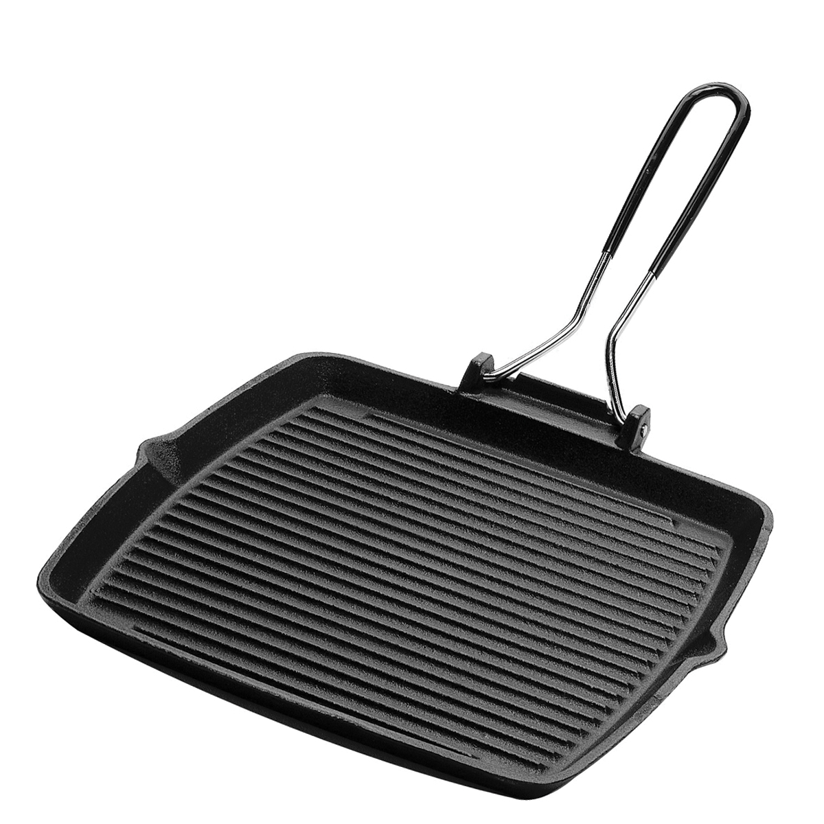 Сковорода-гриль квадрат.; чугун; L=24,B=24см; черный 03240240GBS