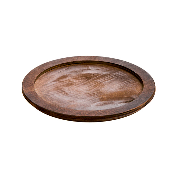 Подставка д/сковор.L6OG3; дерево; D=25.5,H=2см; коричнев. U6RP