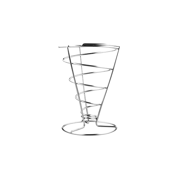 Конус д/картофеля фри «Проотель»; сталь нерж.; D=14,H=20см CHH1420