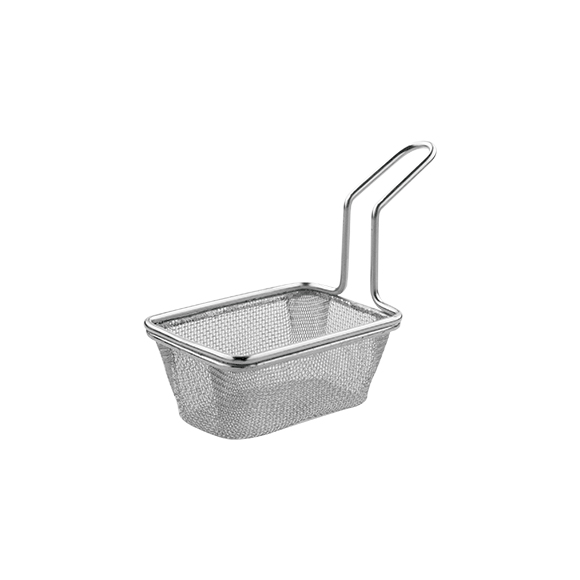 Корзинка д/картошки фри «Проотель»; сталь нерж.; H=30,L=80,B=55мм BSK85