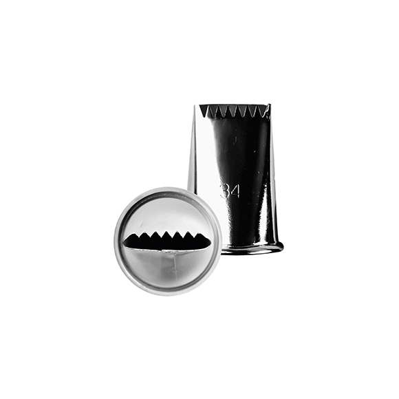 Насадка конд. «Рифленая лента»; сталь нерж.; D=35,H=45мм; металлич. NTB34