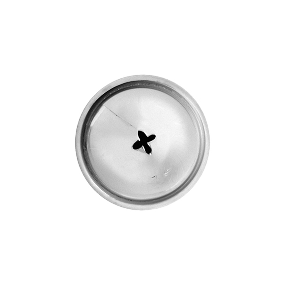 Насадка кондит. «4-конечная звезда»; сталь нерж.; D=22/5,H=40мм; металлич. NTI19