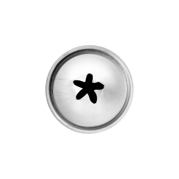 Насадка кондит. «5-конечная звезда»; сталь нерж.; D=22/10,H=30мм; металлич. NTI13