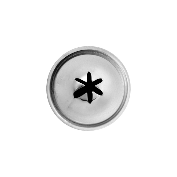 Насадка кондит. «Звезда»; сталь нерж.; D=22/10,H=30мм; металлич. NTI7