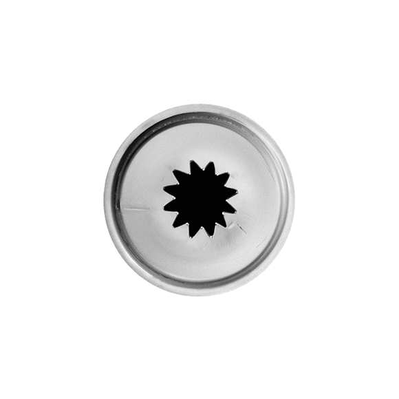 Насадка кондит. «Звезда»; сталь нерж.; D=22/12,H=30мм; металлич. NTI46