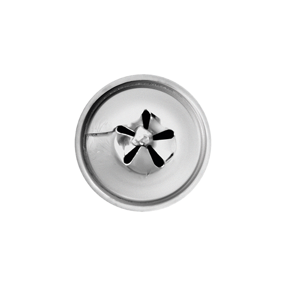 Насадка кондит. «Незабудка»; сталь нерж.; D=22/10,H=32мм; металлич. NTI31