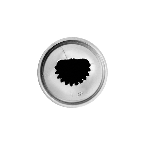 Насадка кондит. «Ракушка»; сталь нерж.; D=22/12,H=30мм; металлич. NTI12