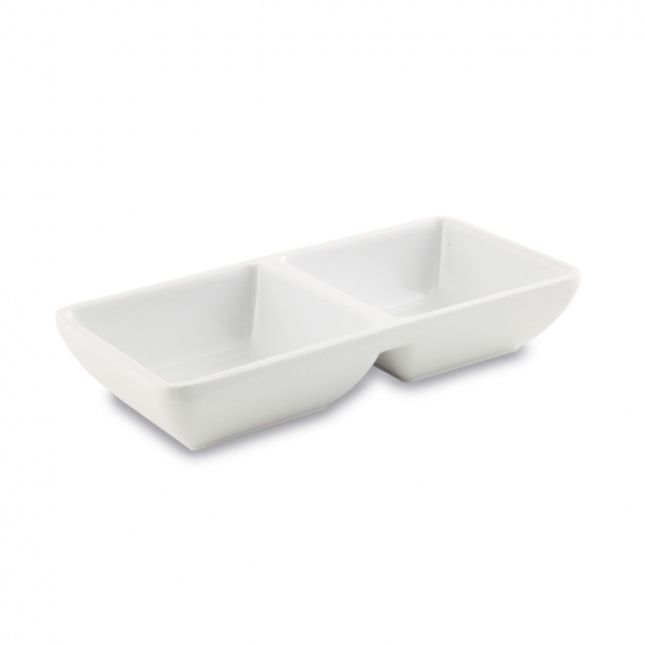 Подсоусник двойной 333/White