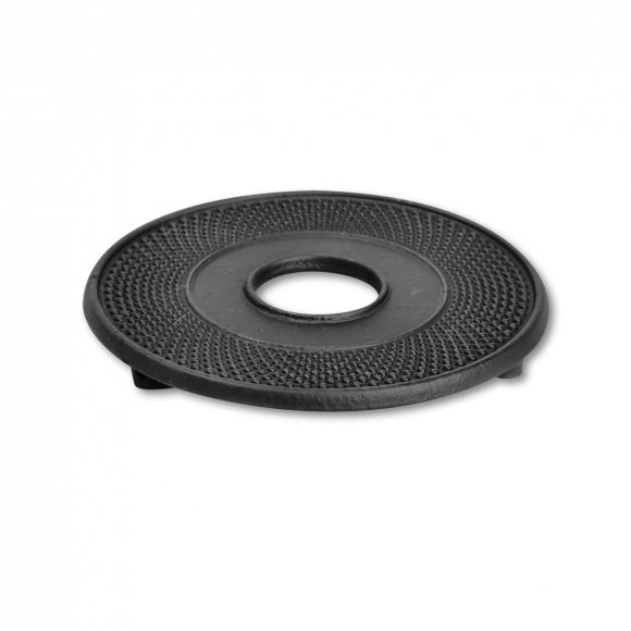 Чугунная подставка под чайник чёрная 130001/B