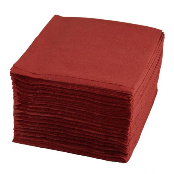 Салфетки бордовые 1-сл 400 лист/уп. 1760/2