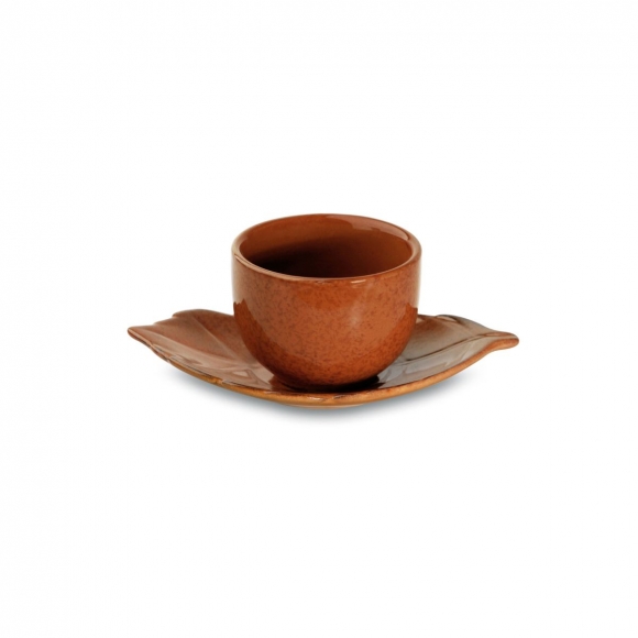 Чашка с блюдцем 22202B+23008/PT666