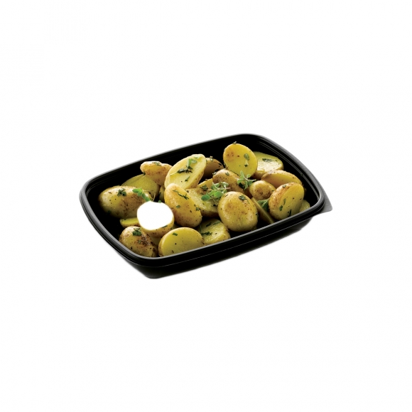 Контейнер PP Sabert 230х165х38 мм 600мл черный 14266