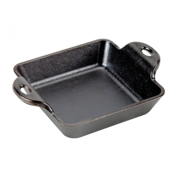 Сковорода порц.квадр.; чугун; H=3,L=16.5,B=12см; черный LMSS/HMSS