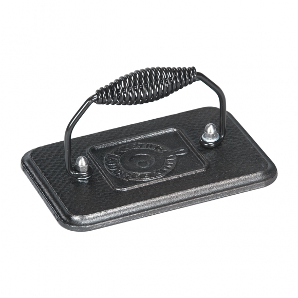 Пресс д/гриля прямоуг.; чугун; L=17,B=13см; черный LGP3