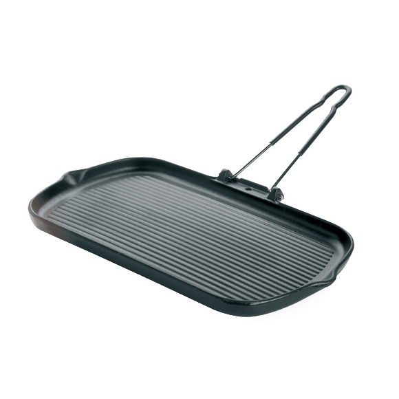 Сковорода-гриль; чугун; H=20,L=380/405,B=225мм; черный 071116