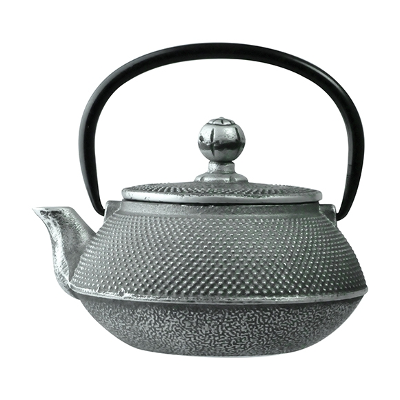 Чайник с ситечком; чугун; 650мл; D=8.7,H=9.4,L=14.5см; черный WLT9923-0.65