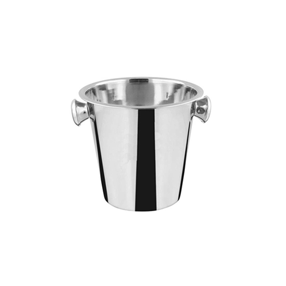 Ведро для шампанского нерж. 4,0 л. 21*22 см. с ручками WB46