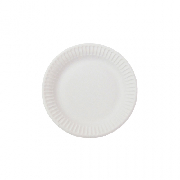 Тарелка d=180 мм белая, рифленая, мелован 27800