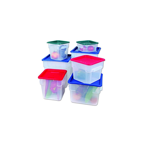 Контейнер д/хран. продук. б/крышки; полипроп.; 18л; H=32,L=28.5,B=28.5см; полупрозр. P-065P