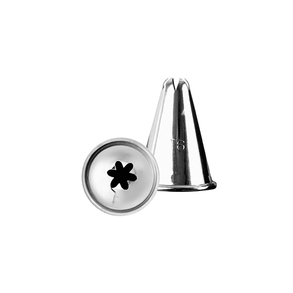 Насадка конд. «6-конечная звезда»; сталь нерж.; D=35/12,H=45мм; металлич. NTB6