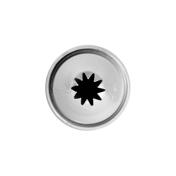 Насадка кондит. «10-конечная звезда»; сталь нерж.; D=22/10,H=35мм; металлич. NTI14