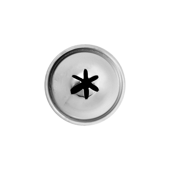 Насадка кондит. «Звезда»; сталь нерж.; D=22/10,H=30мм; металлич. NTI7