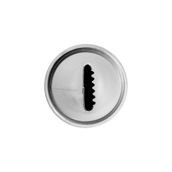 Насадка кондит. «Широкая полоска»; сталь нерж.; D=22,H=30мм; металлич. NTI34