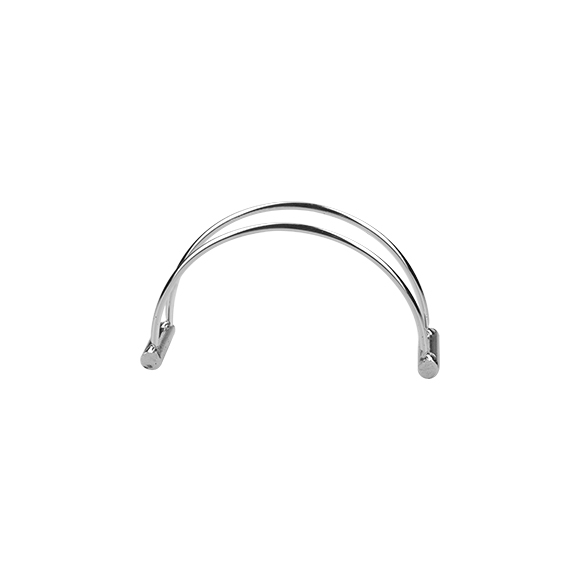 Салфетница «Дуга»; сталь; H=77,L=140,B=31мм; серебрян. BF-N103